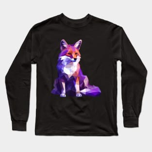 Purple Wolf Long Sleeve T-Shirt